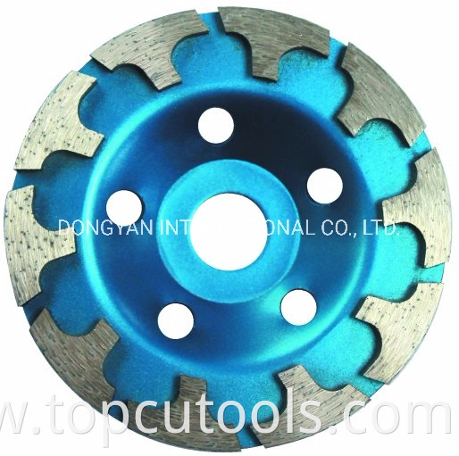 Diamond Grinding Cup Wheel with Arrow Segment for Stone Grindig Tool